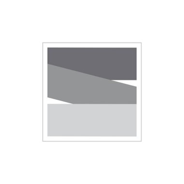 mektup s düz basit 3D Tasarım Logo vektör