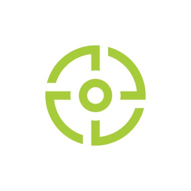 Daire geometrik vektör dört oklar