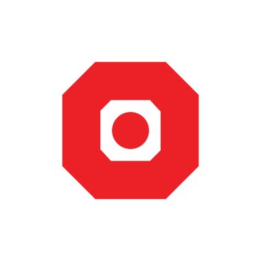 Çokgen nokta geometrik Logo vektör