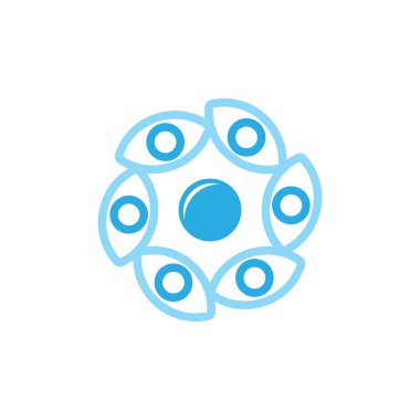 Daire göz görsel sembol vektör