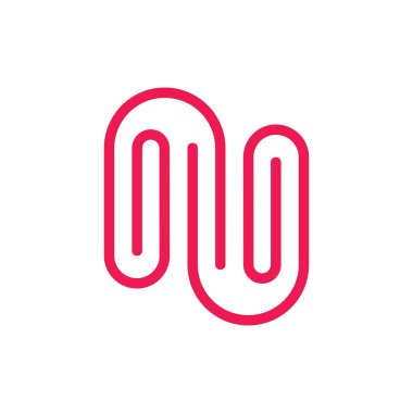 mektup n kağıt klip Logo vektör