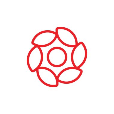 Daire girdap eğrisi vektör yıldız şekil