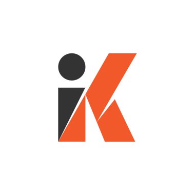 basit geometrik harf soyut vektör