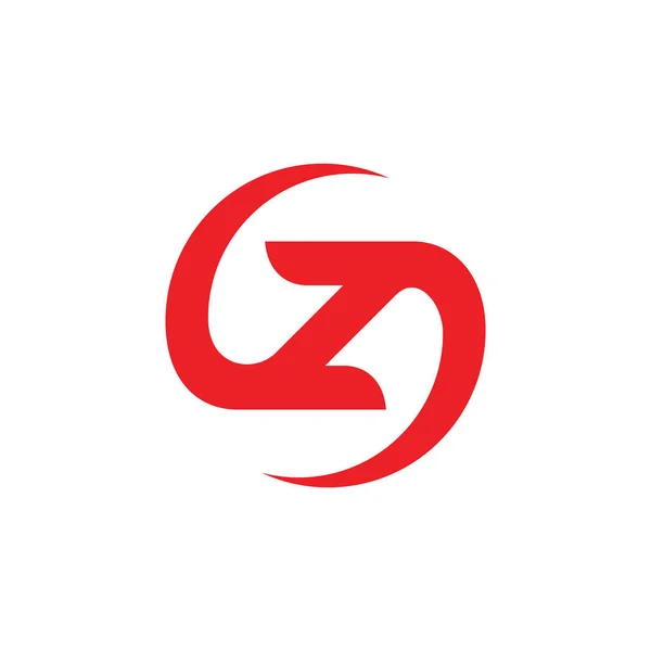 Z betűt forgatni Motion logo vektor — Stock Vector