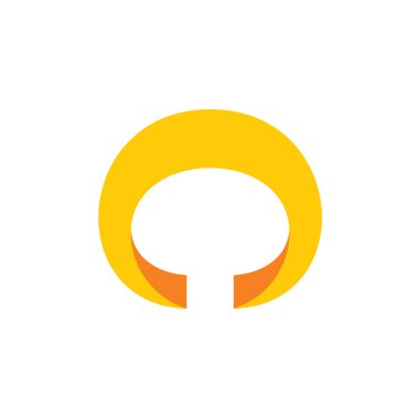 3d halka şekli sembolü logo vektörü