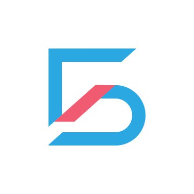 mektup sg basit geometrik ok logo vektör