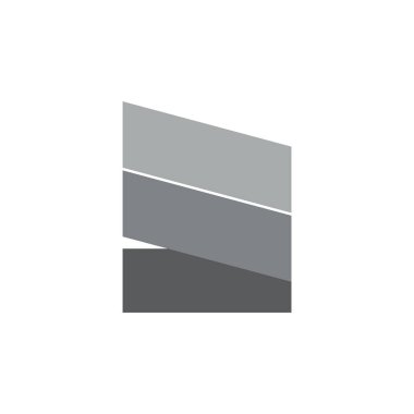 soyut geometrik harf s çizgili logo vektörü