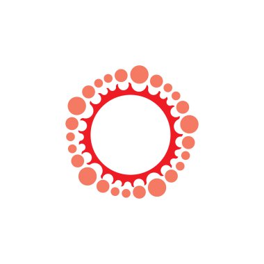 Daire girdap nokta vektör çerçeve