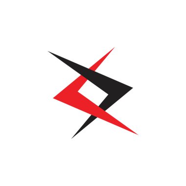 Basit bağlantılı oklar renkli logo vektörü