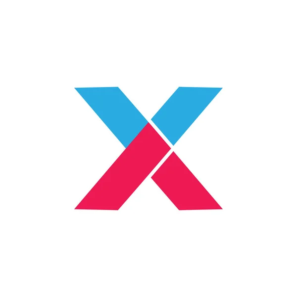 Letter x geometric arrow dynamic logo vector — Stock Vector