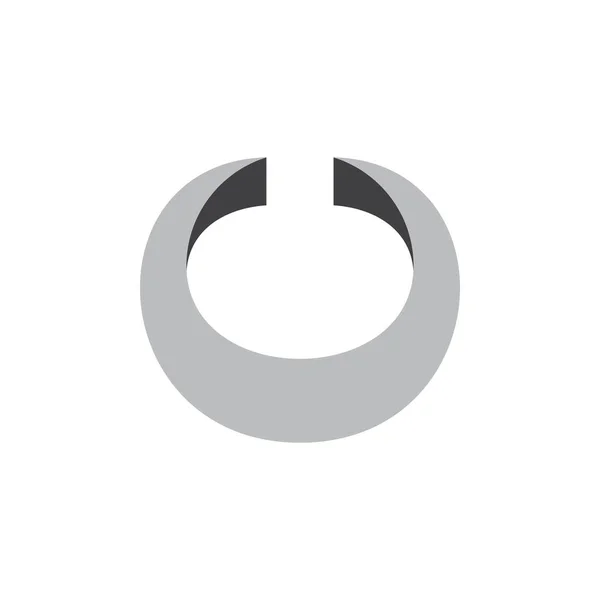 3D リング シェイプ シンボル ロゴ ベクトル — ストックベクタ