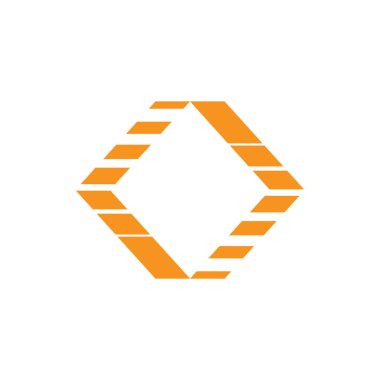 kare çizgili hareket oklar Logo vektör