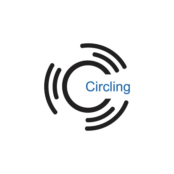 harf c daire çizgi tasarım logo vektörü