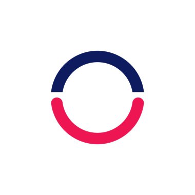 gülümseme daire soyut tasarım logo vektör