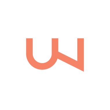 basit geometrik çizgi Logo vektör mektup