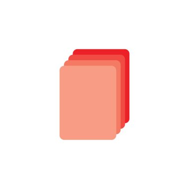 kart yığını sembol dekorasyon vektörü