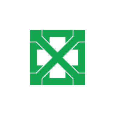 kare ok geometrik logo vektör