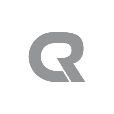 mektup cr bağlantılı eğrileri logo vektör