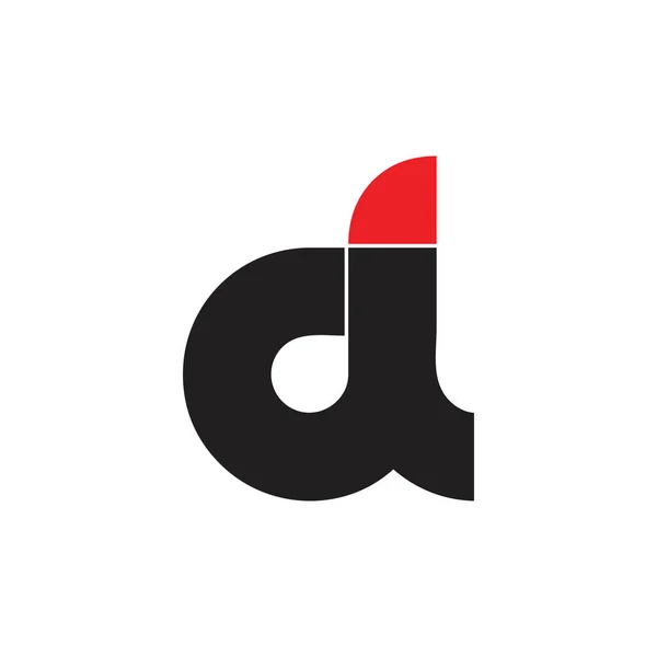 Mektup d başparmak tasarım logo vektör — Stok Vektör