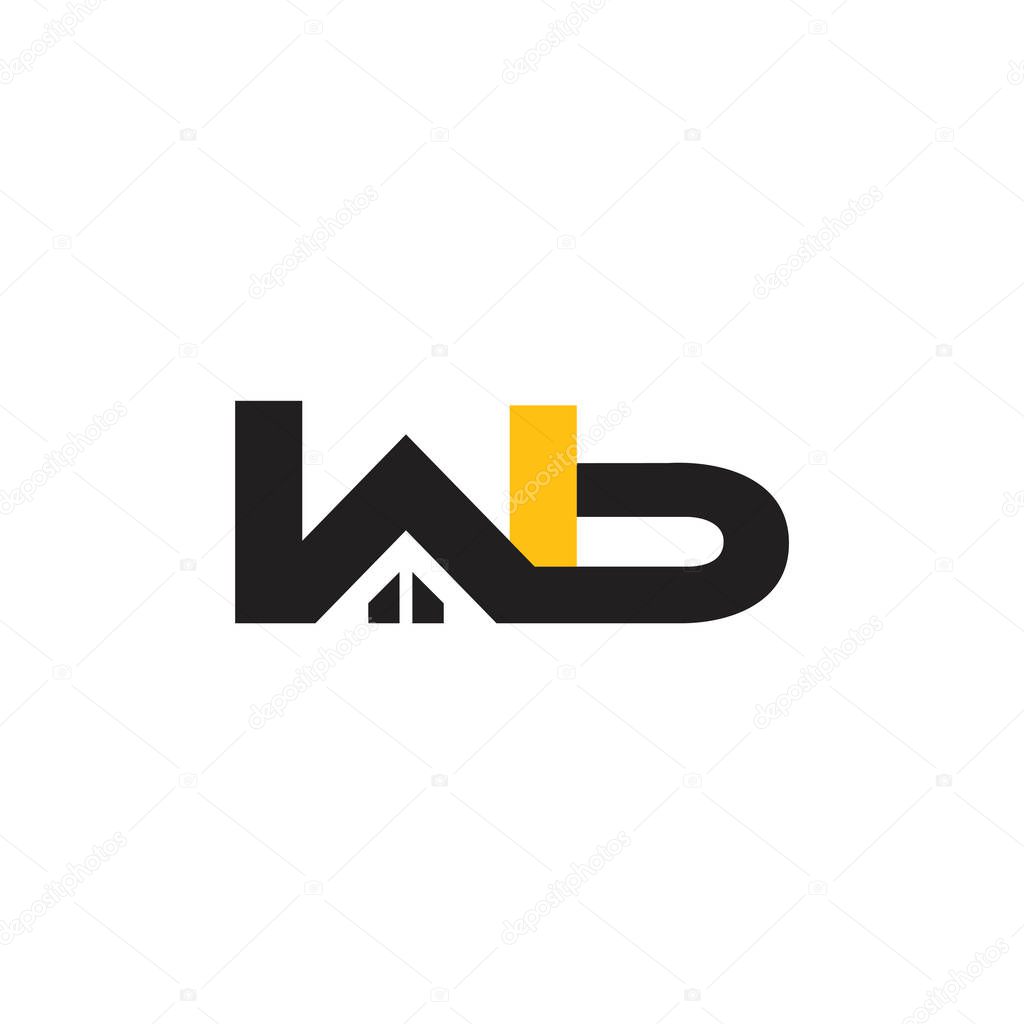 Letters wb real estate logo