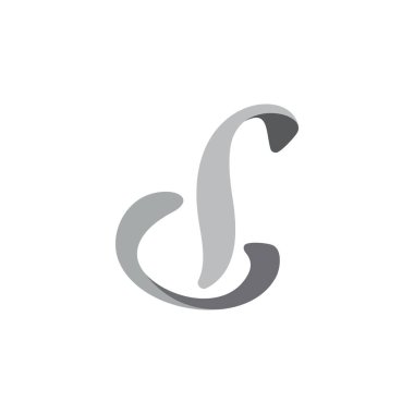 harf d basit degrade 3d logo vektörü