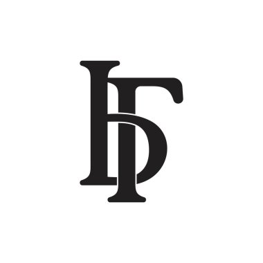 mektup br bağlantılı basit logo vektörü