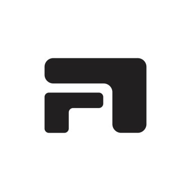 soyut harf fa logo vektörü