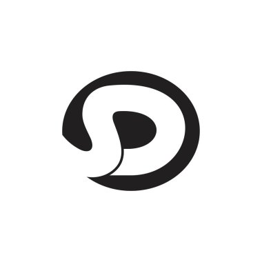 basit geometrik tasarım kavramı net logo simgesi vektör