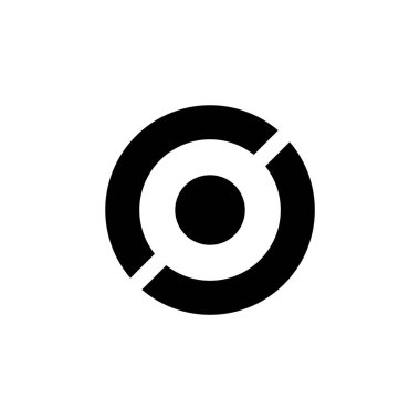 daire geometrik çizgi nokta logo vektör