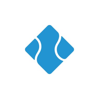 eğrileri kare pürüzsüz logo vektör