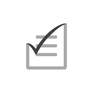 kontrol listesi kağıt kat sembolü vektörü