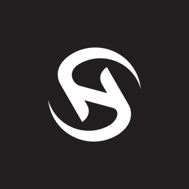 mektup sn bağlı eğrileri logo vektör