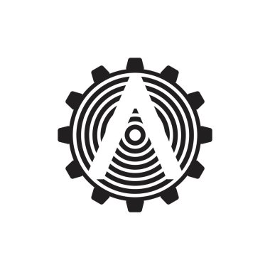 ok dişli makine endüstriyel logo vektör