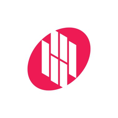 harf bq çizgili geometrik basit logo vektör