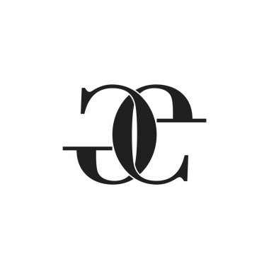 soyut mektup ge bağlantılı logo vektörü