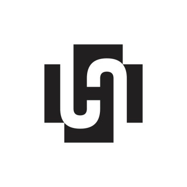 mektup h artı tıbbi geometrik logo vektör