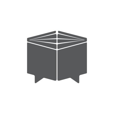 kitap konuşma iletişim sembolü vektör