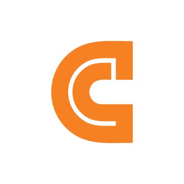 logo simgesi vektör için net görünüm basit tasarım konsepti