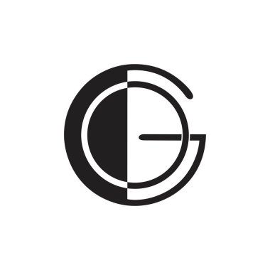 logo simgesi vektör için net görünüm basit tasarım konsepti