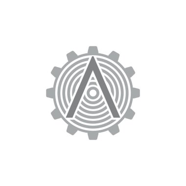 ok dişli makine endüstriyel logo vektör