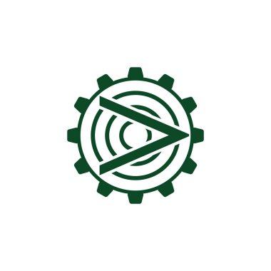 ok dişli makine endüstriyel logo vektör