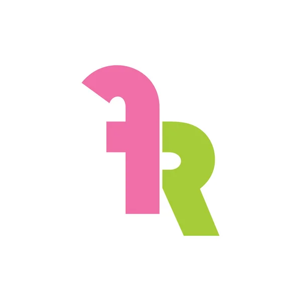 Lettres en simple vecteur de logo — Image vectorielle