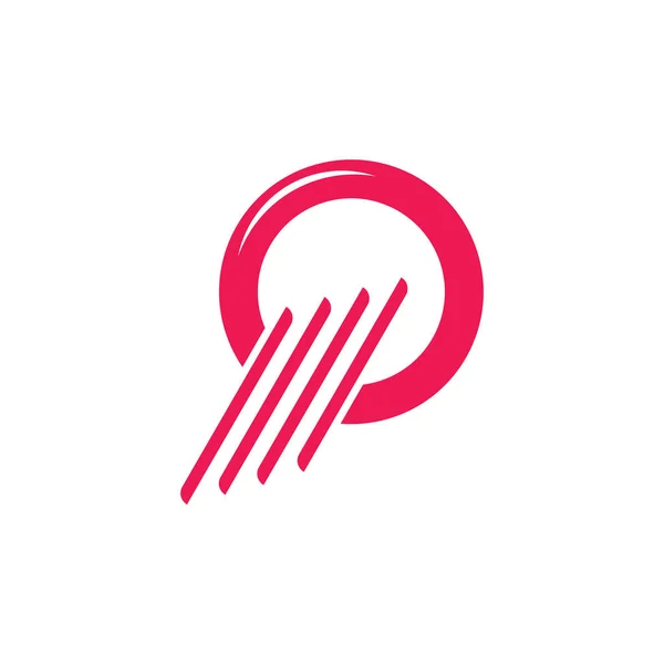 Simple mouvement de pneu mignon logo rapide — Image vectorielle