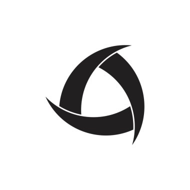 üçgen daire hareket tasarımı logo vektör