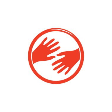 el bakımı çemberi sosyal illüstrasyon vektörü