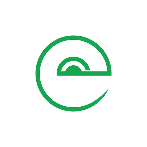 Letter e lus lijn logo vector — Stockvector