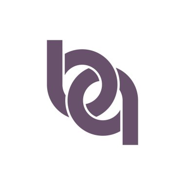 ba bağlı logo vektörü harfi