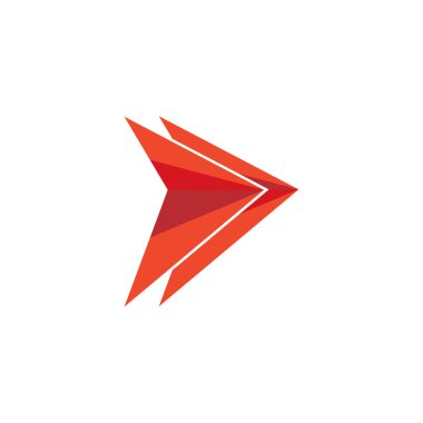 ok geometrik temiz logo vektörü
