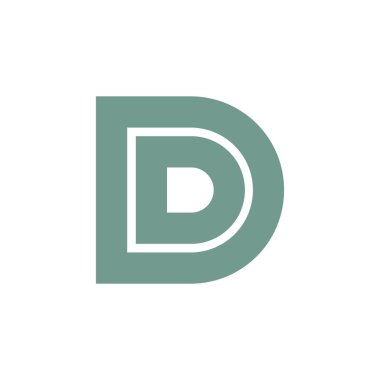 harf çizgileri geometrik logo vektörü