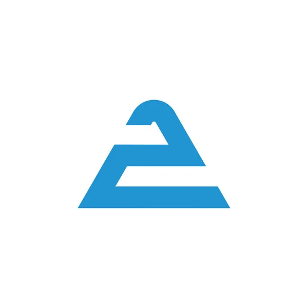 Letter e driehoek geometrisch logo vector — Stockvector